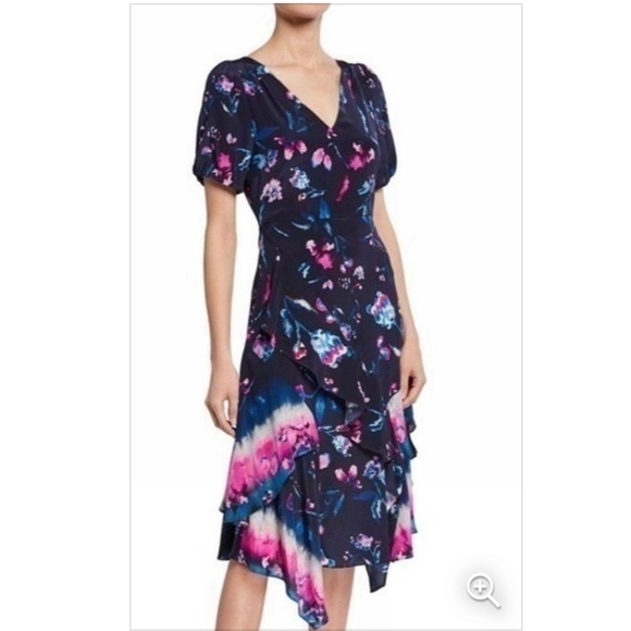 SILK TANYA TAYLOR ESTRELLA DRESS SIZE 4 - Picture 9 of 16
